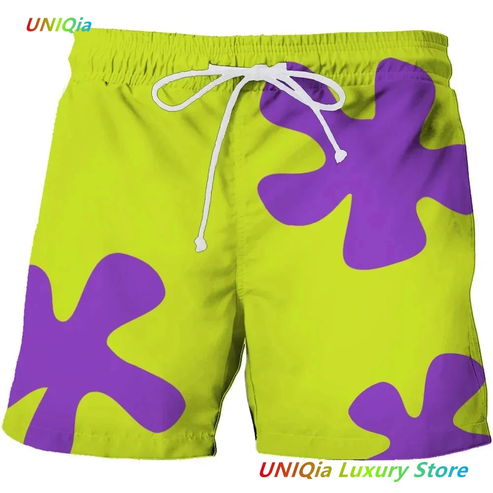 New Summer 3D Anime Patrick Star Board Shorts Trunks Quick Dry Beach Swiming Shorts Women Men Hip Hop Short Pants Beach clothes