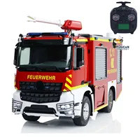 RC Fire Truck 1/14 4x2 3-speed Transmission Remote Control Fire Fighting Vehicle Light Sound Painted Assembled Car TH24162 2