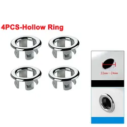 Set of 4 Overflow Drain Covers for Kitchen & Bathroom Sinks (4PCS-Hollow Ring)