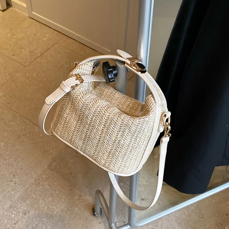 Bolso Cruzado Bohemio De Paja Placitiume Pequeño, De Rafia, Ideal Para  Verano