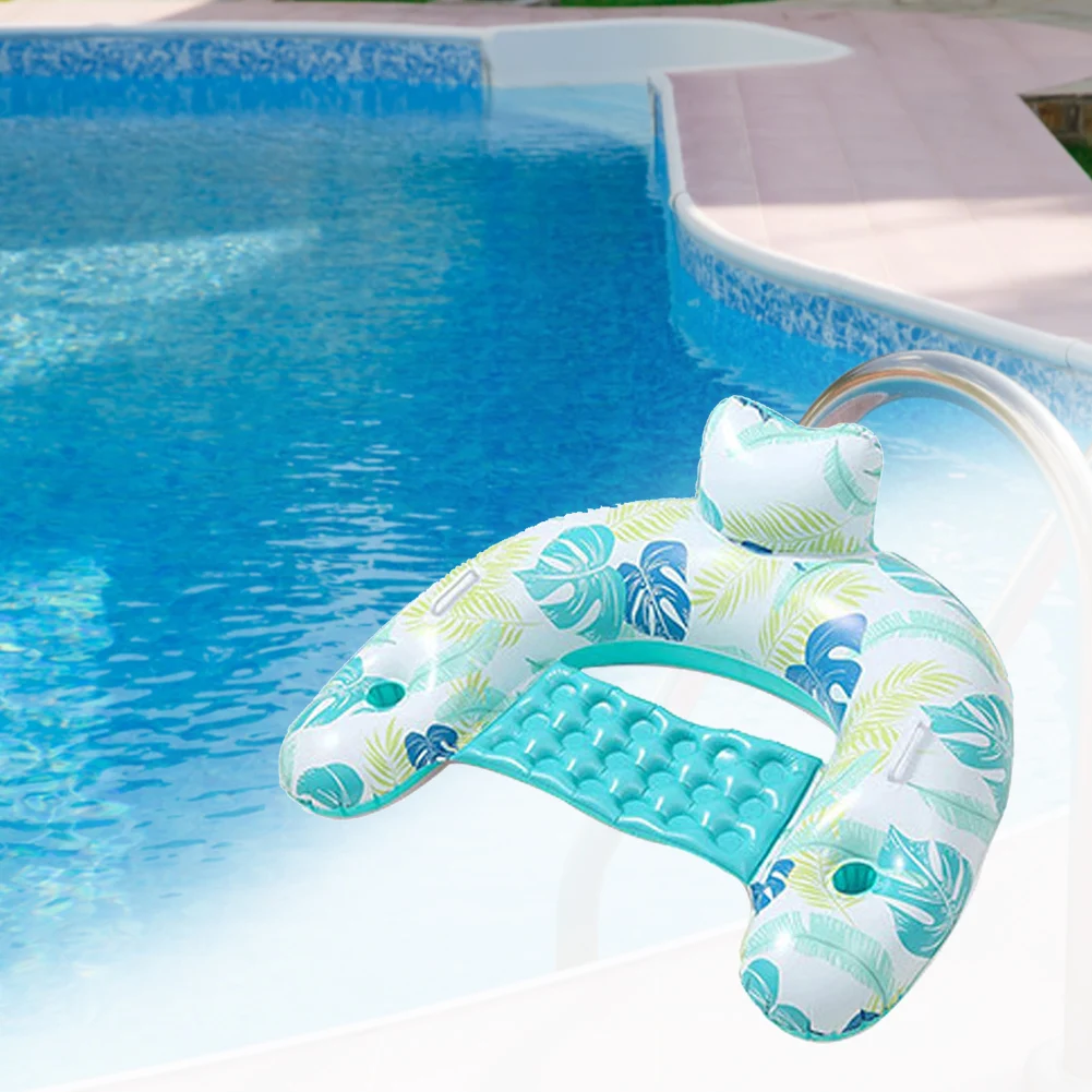 Chaise longue gonflable haut de gamme pour adultes - Confortable avec porte-gobelets et appui Chaise longue gonflable haut de gamme pour adultes - Confortable avec porte-gobelets et appui