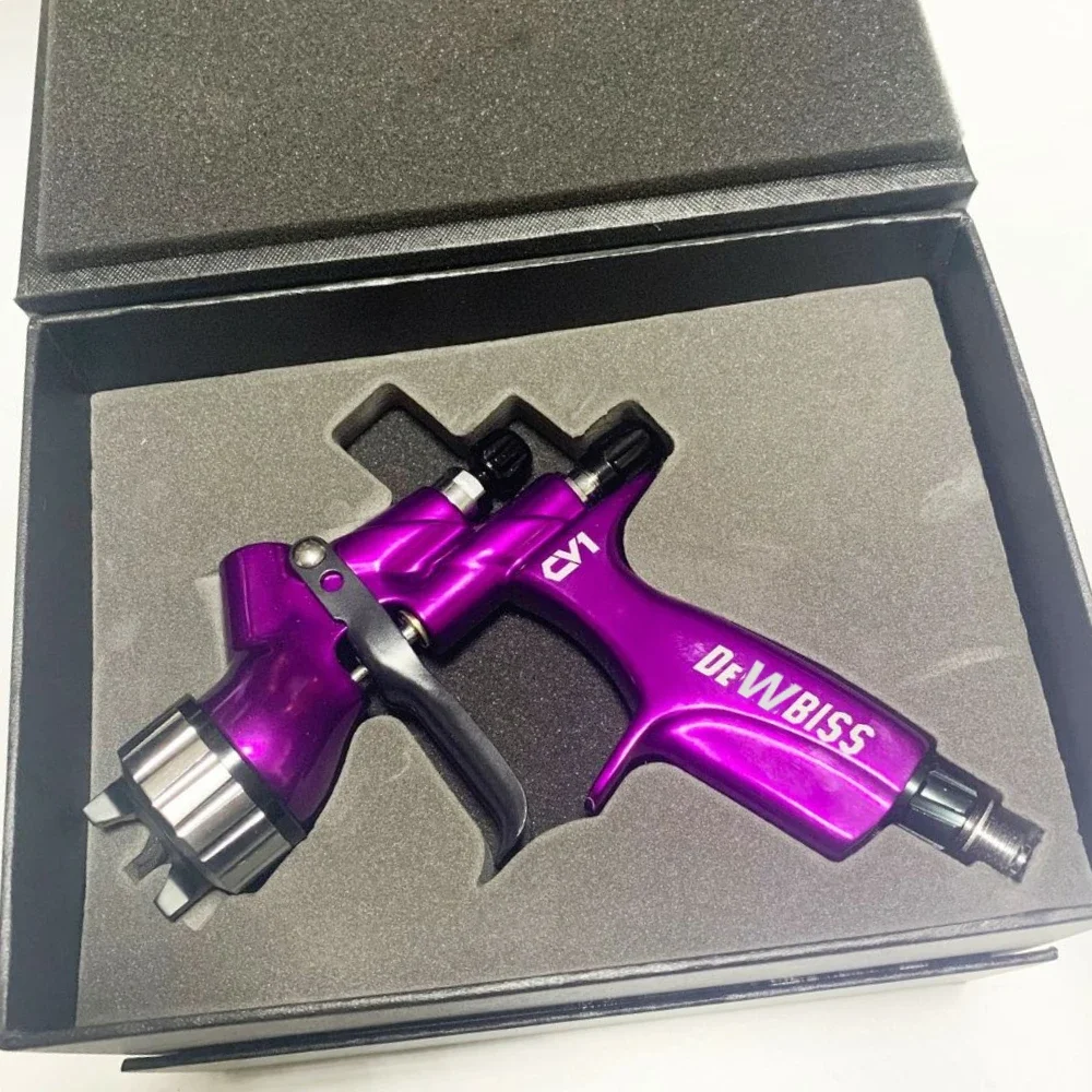 

Suntool Purple Spray Gun HVLP CV1 Car Paint Spray gun Capacity 600cc with 1.3mm Nozzle