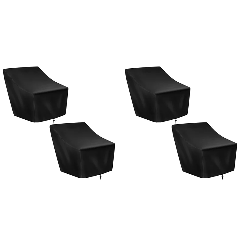 A36T-Patio Chair Covers,4 Pack Waterproof Outdoor Lounge Deep Seat Furniture Cover,Single Garden Sofa Chair Cover 27X31x40in