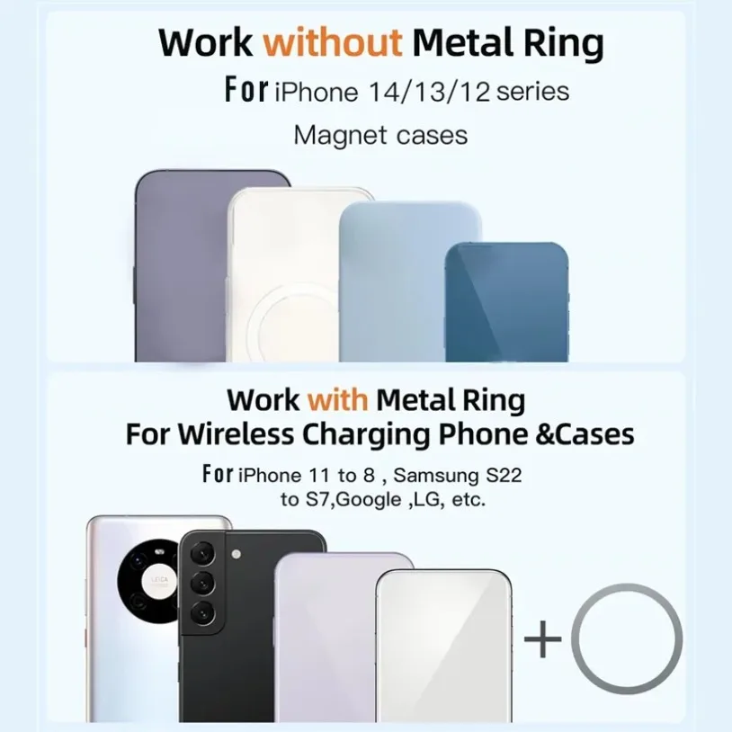 30W Magnetic Car Wireless Charger Mount Fast Charging Air Vent Magnet Car Phone Holder Stand for iPhone 16-12 Pro Max Mini