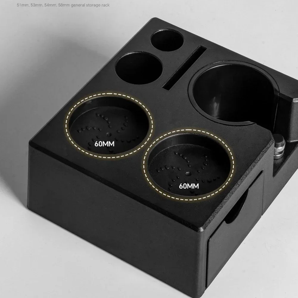 51-58mm Universal Coffee Tamper Station - ABS Draw...