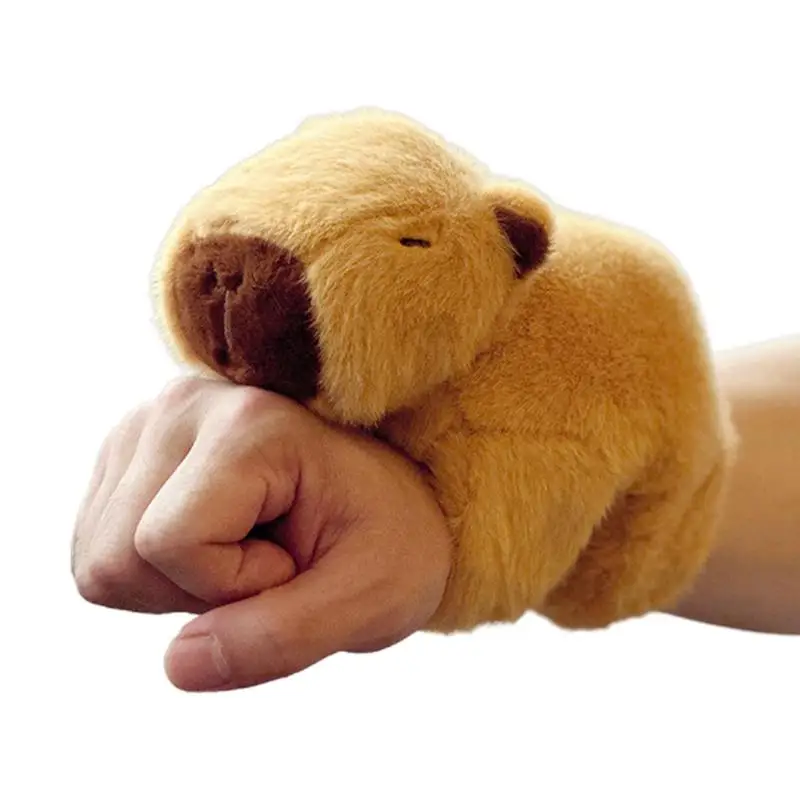 

Plush Capybara Slap Bracelet Cute Kids Slap Bracelets Soft Slap Bracelet Durable Slap Bands For Emotional Stability Kids Party