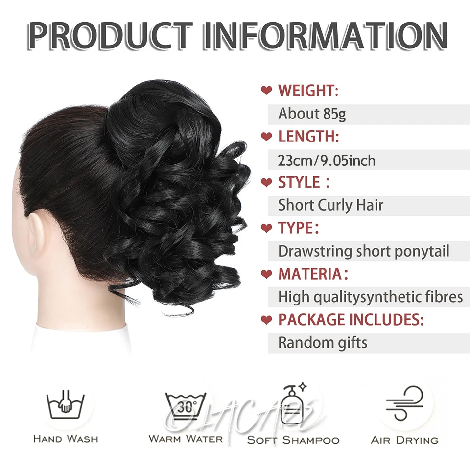 Synthetic Curly Ponytail Clip In Hair Extension