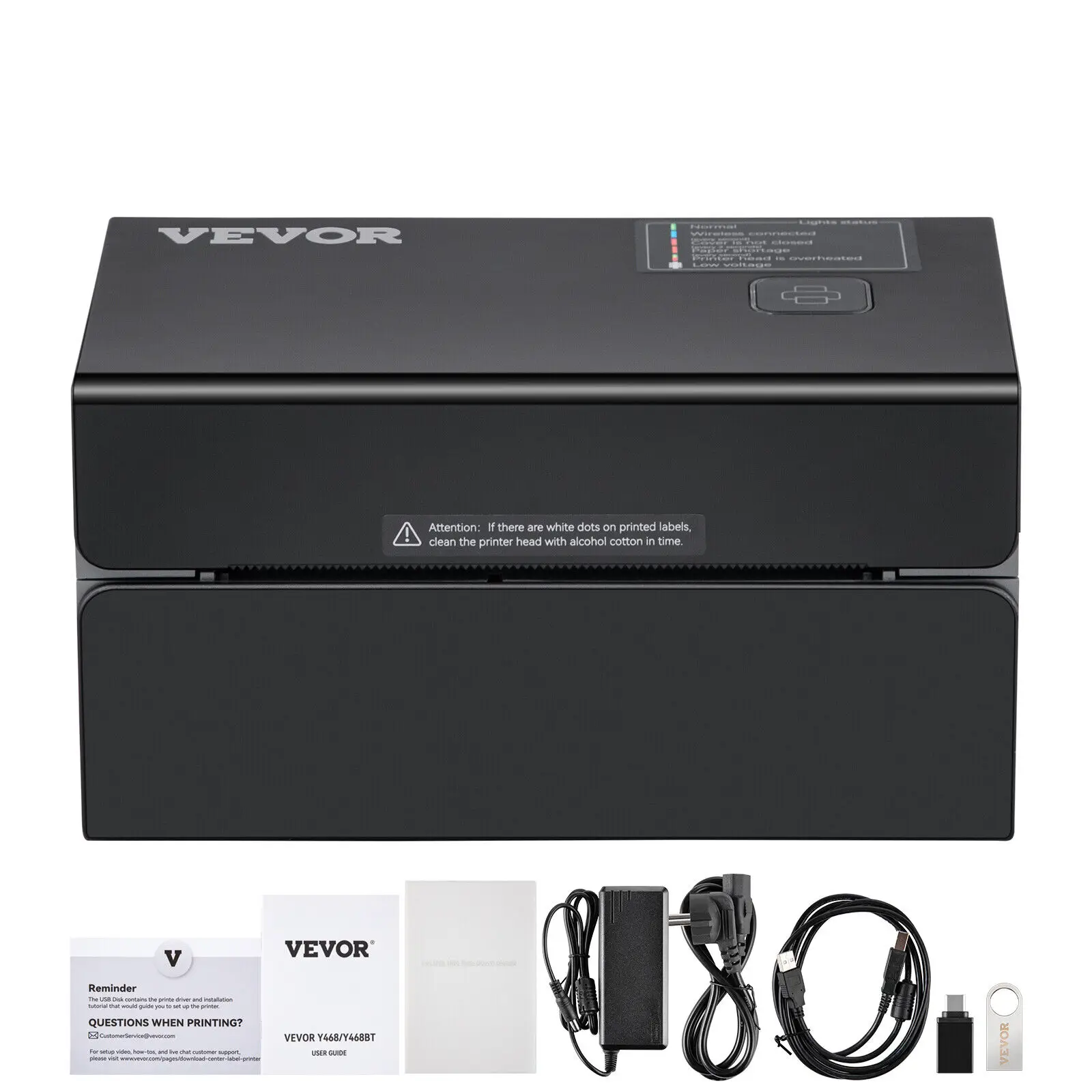 Stampante Termica Per Etichette Vevor 4 X6 300Dpi Usb/Bluetooth Per Ebay Etsy Ups