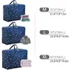 3pcs Oxford Cloth Quilt Storage Bag, Foldable Clothes Storage Bag, Household Zipper Organizer Bag 2