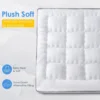 QUEEN ROSE Mattress Topper Queen, Extra Thick Pillow-Top Mattress Pad Bed Covers, Plush Soft Support, 3D Snow Down Alternative, 2
