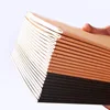 5Pcs A5 B5 A4 Notebook,36 Sheets/72 Pages/Book,Kraft paper And Black Cover,Office Study Notes Supplies QP-09
