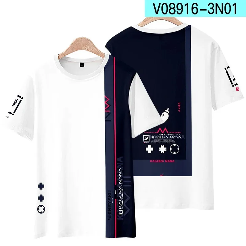 Japan Anime Kagura Nana 3D T Shirt Women Men Summer Fashion Short Sleeve Funny Tshirt Graphic Tees Streetwear Cosplay Costume
