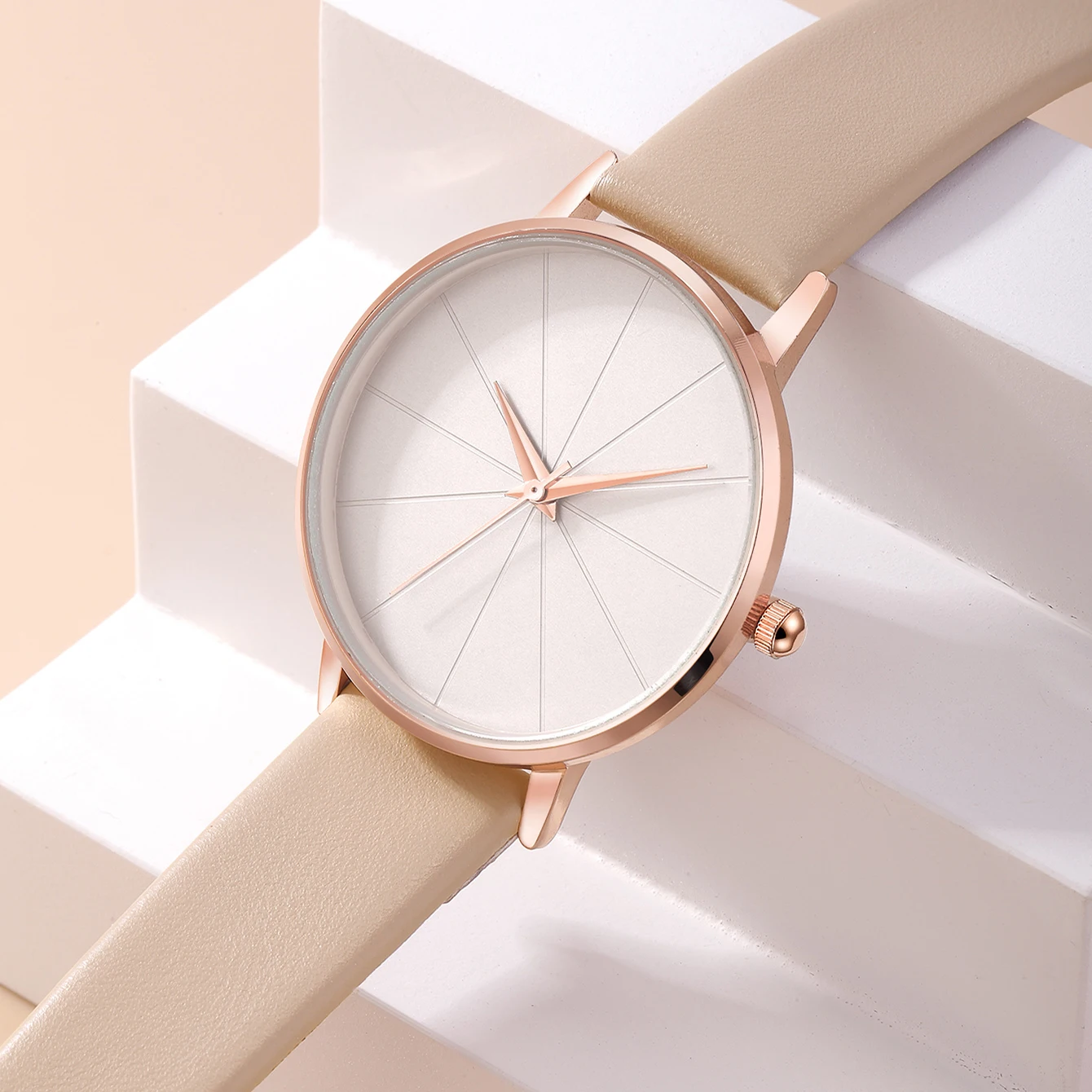Luxury Fashion Watch Women Leather Watch Ladies Simple Quartz Bracelet Wrist Watch Women's Clock 2