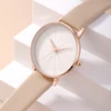 Luxury Fashion Watch Women Leather Watch Ladies Simple Quartz Bracelet Wrist Watch Women's Clock 2