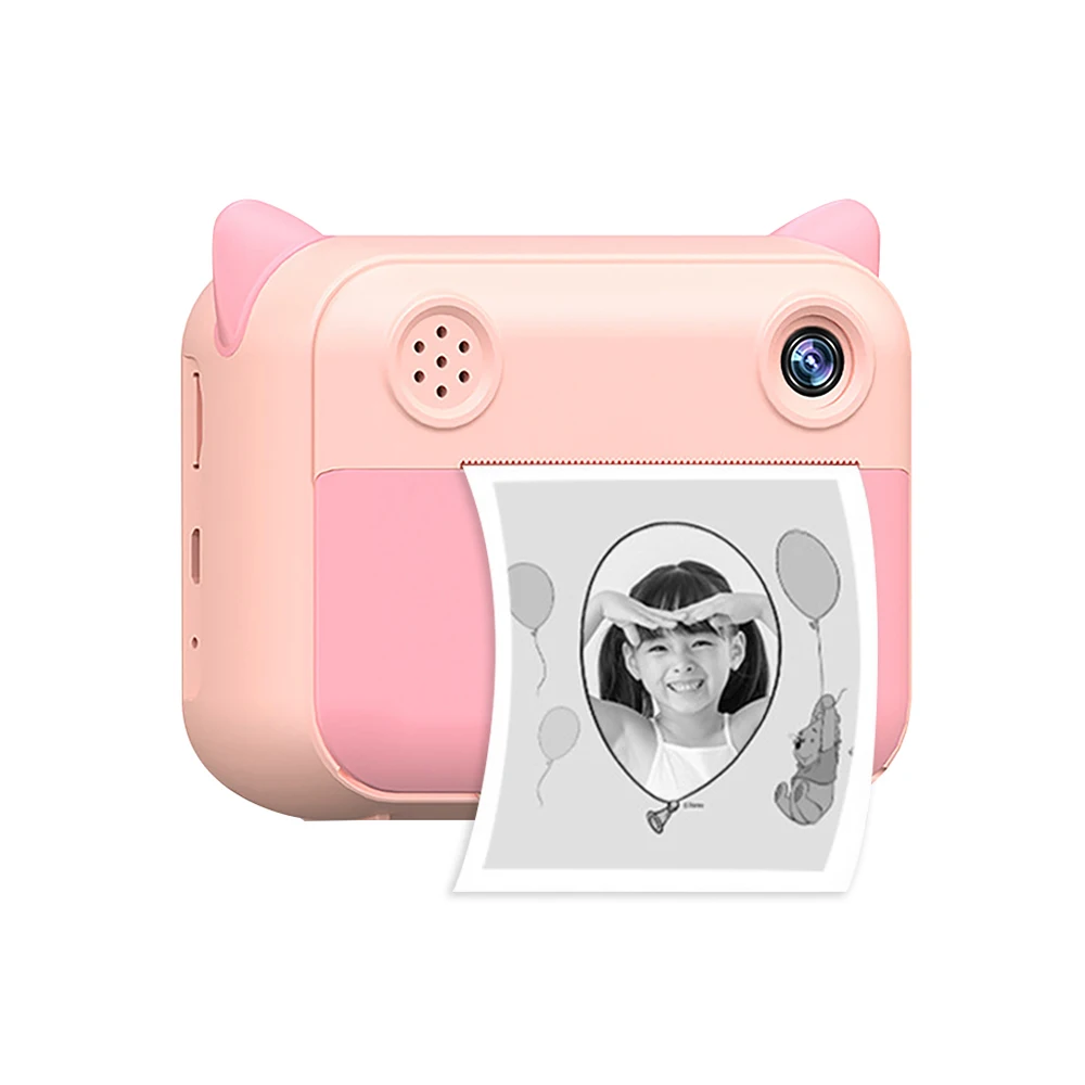 Cute Kids Instant Print Camera 1080P Digital Video Camera Dual Camera