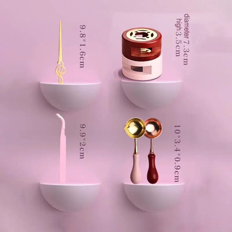 왁스 씰 스탬프 세트, 래커 스탬프 씰링 왁스 키트, DIY 공예 용품, 스크랩북 청첩장 장식 씰링 왁스 세트