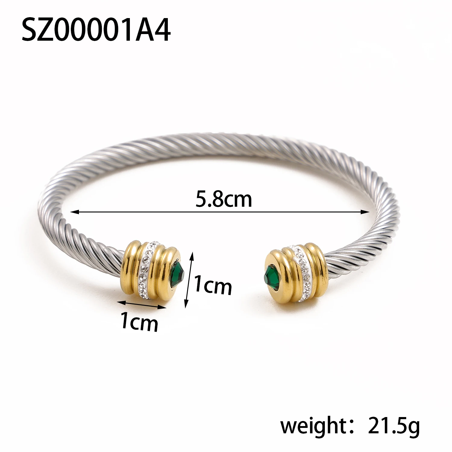 12-Monats-Geburtssteine aus Kristall-Edelstahl, hochwertige vergoldete, wasserdichte Schmuckarmbänder und Armreifen für Freunde – Detail 6