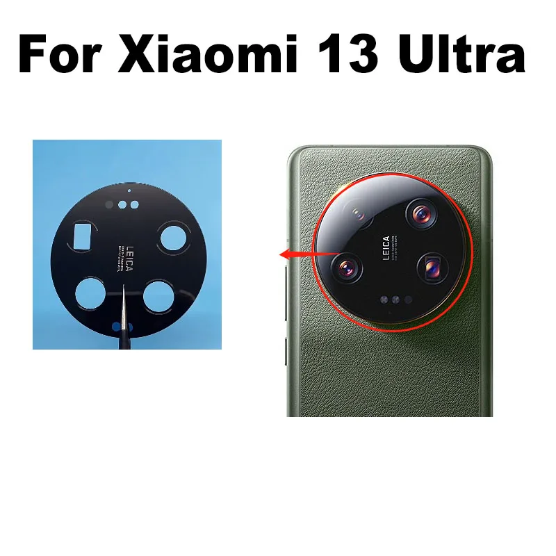 

New For Xiaomi 13 Ultra Back Camera Glass Rear Camera Lens With Glue Sticker Adhesive Replacement
