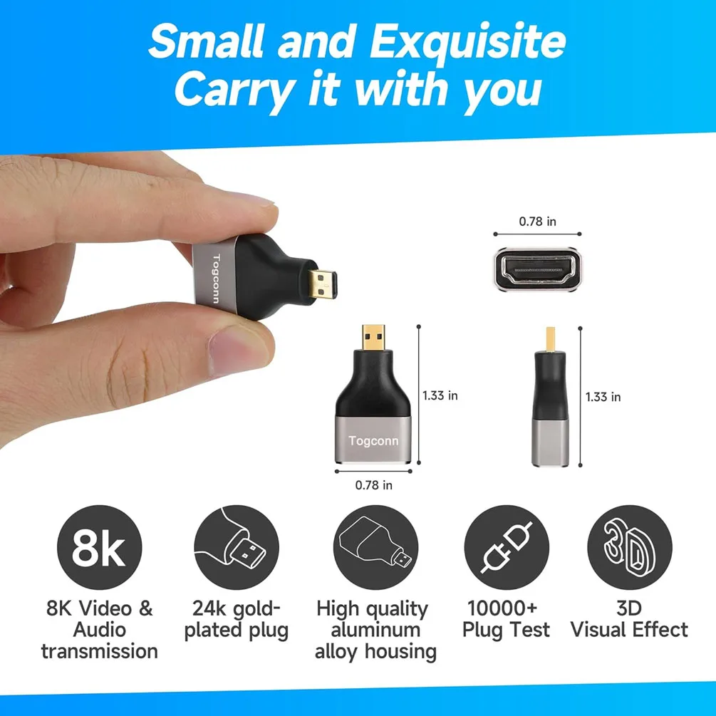 Ultra-High-Definition Mini & Micro to HDMI Converter Adapter