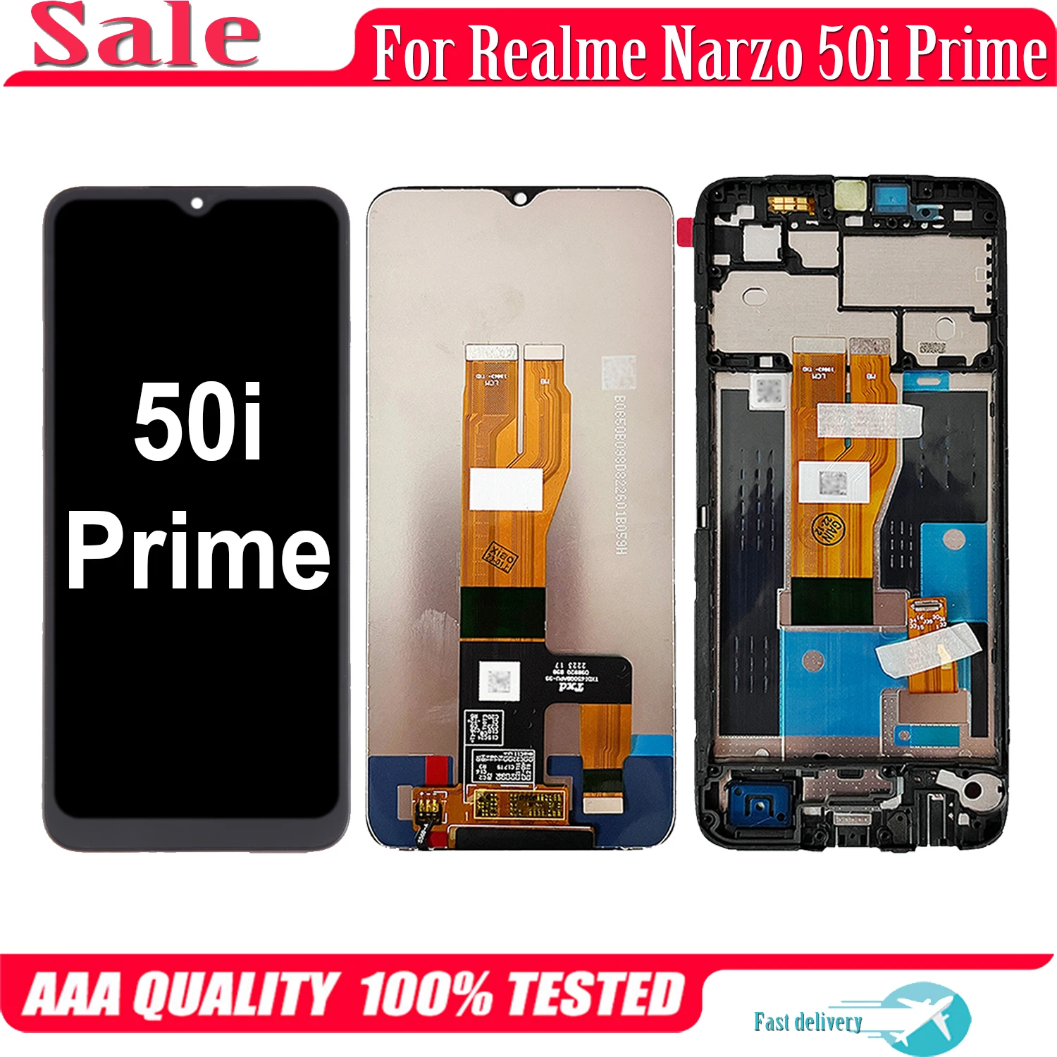 

6.5'' Original For OPPO Realme Narzo 50i Prime RMX3506 LCD Display Touch Screen Digitizer Assembly