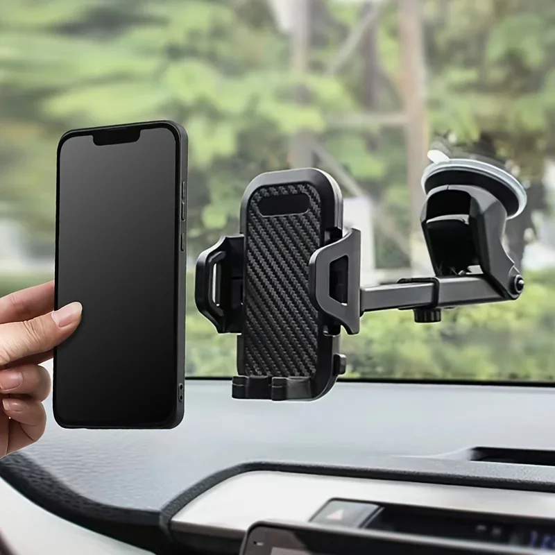 

Car suction cup navigation bracket telescopic rod universal mobile phone holder