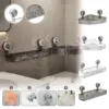 Washstand Cosmetics Storage Rack Acryli Shower Storage Rack Bathroom Shelf No Drill Organizer Wall Mounted Toilet Shampoo Holder 5