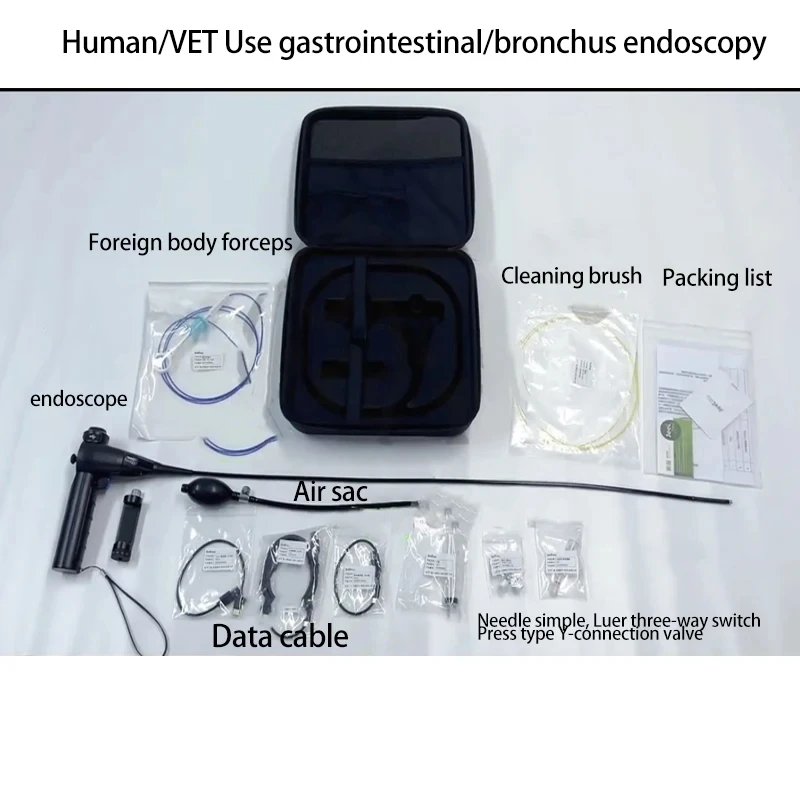 Video Laryngoscope Gastrointestinal Bronchus Endoscopy 360&deg; Rotation Support For IOS Android