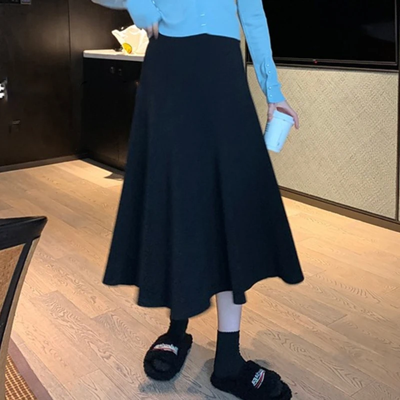 Women Side Splited Chiffon Maternity Skirts Elastic Waist Belly A Line Skirts Clothes for Pregnant Women Spring Summer Pregnancy