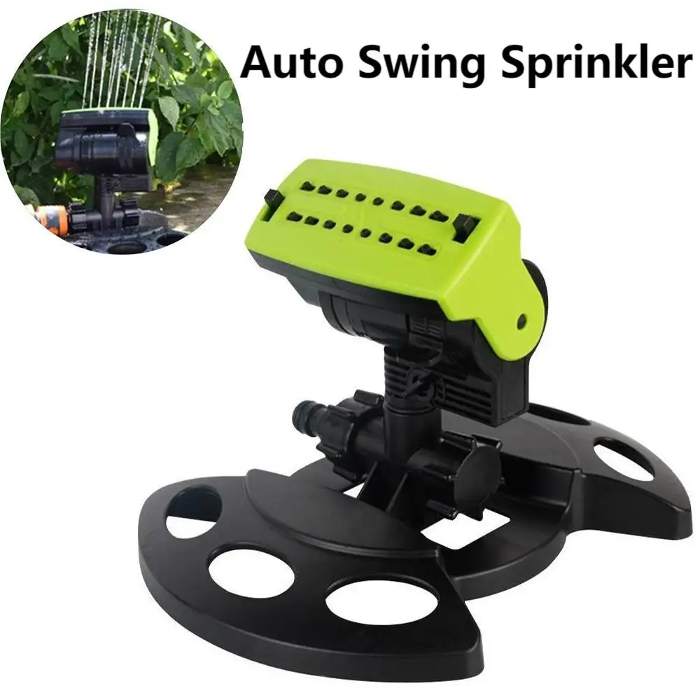 

Lawn Patio Water Sprayer 16 Nozzles Oscillating Automatic Garden Sprinkler 180° Rotating Automatic Watering Irrigation System