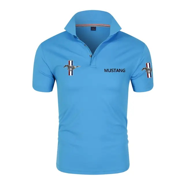 Business Summer New Men's Polo Shirts Men's Short Sleeve Polyester Quick Dry Lapel Top Casual Polo Shirts Large Size Free Shippi 15