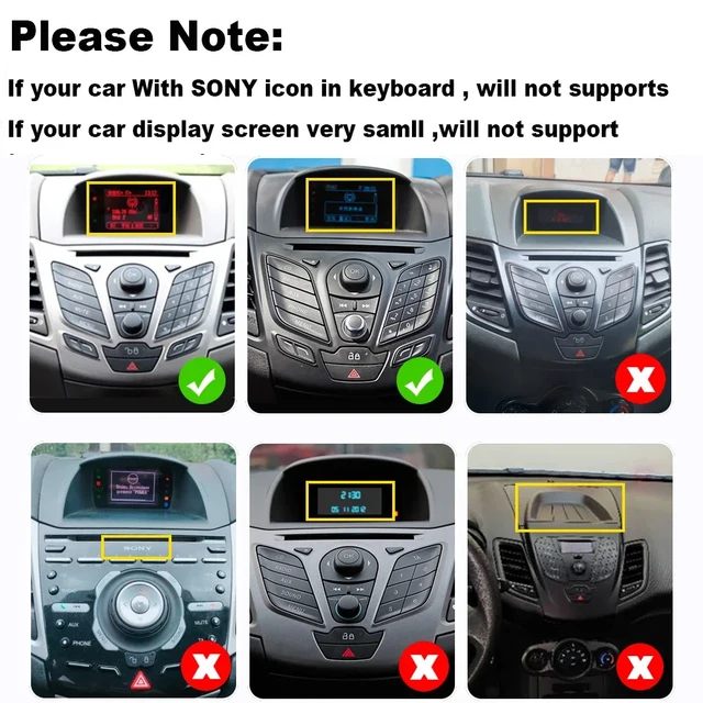 Autoradio 9 Car Navigation Stereo Android 10 Quad Core 1GB 32GB Multimedia  Player GPS Radio 2.5D Touch Screen for Ford Fiesta 2009 2010