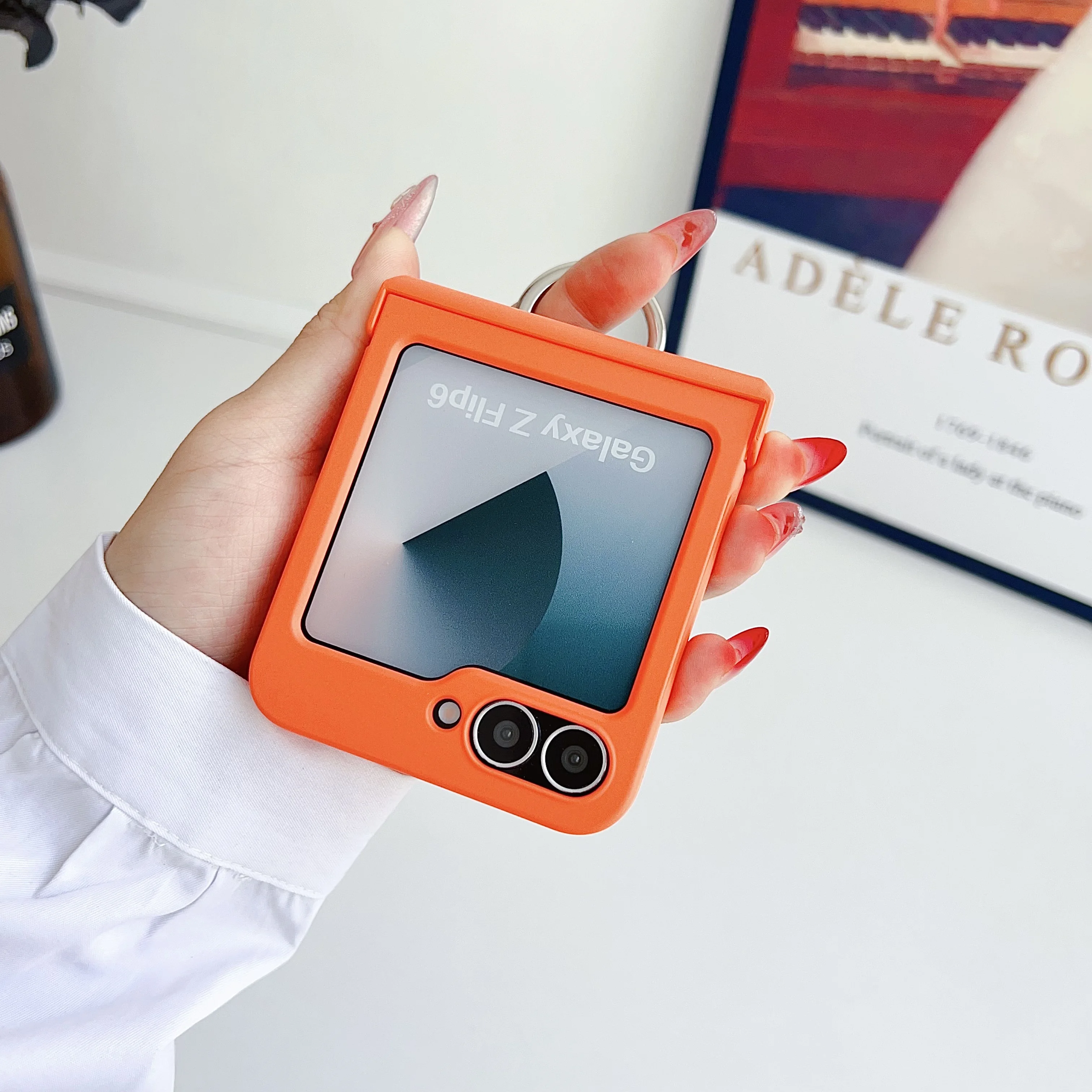 Matte Armor Grip Neon Shockproof Case with Finger Ring Holder
