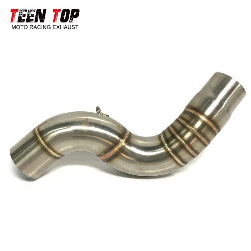 For Kawasaki ZX6R 636 Exhaust Middle Link Pipe 2004-2008 51mm Steel Modified Motorcycle Exhaust Connect Link Tube - Image 4