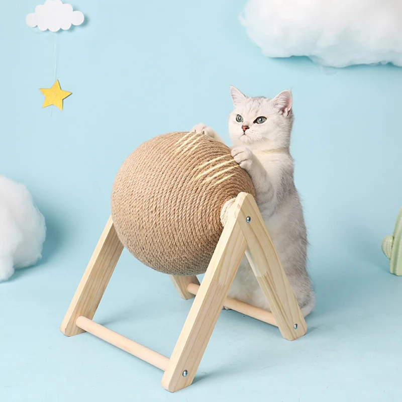 

Cat Scratching Ball Toy Kitten Sisal Rope Ball Board Grinding Paws Toys Cats Scratcher Wear-resistant Pet Furniture Supplies