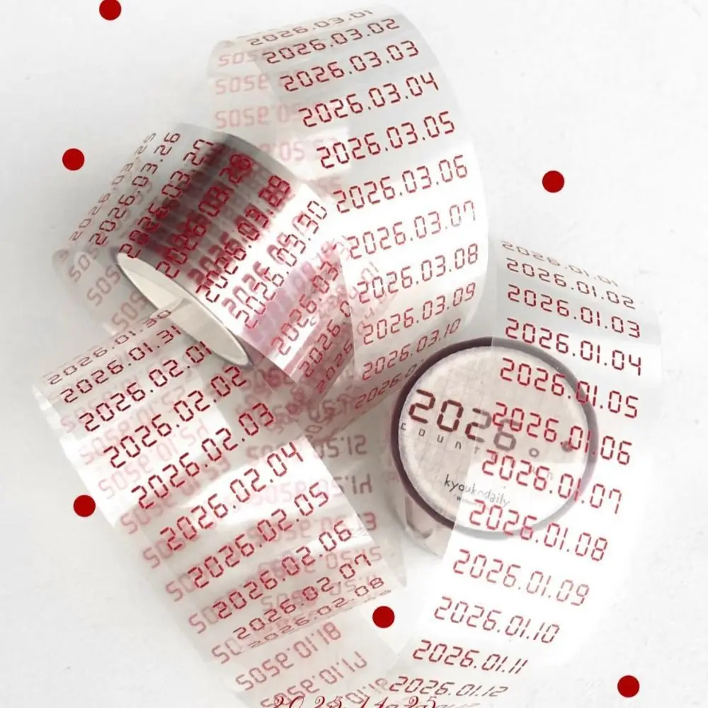 Enhanced Product Title:  
2026 Date Adhesive Washi Tape for Planners and Journals