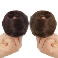 Chignons cheveux humains queue de cheval postiche cheveux brésiliens pièces Chignon pour femmes chouchous Updos beignet Chignon 100% Extensions de cheveux humains 6