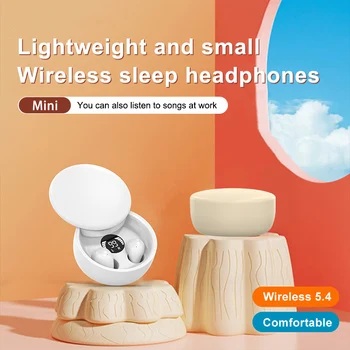 SK26 Bluetooth 5.4 Wireless Earphones Small Earbuds Sleeping Sport Invisible Headphones Bass Sound Quality Headset Sliding Cover 4