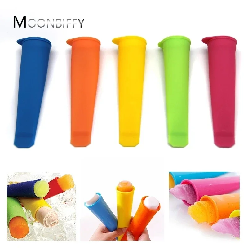 Ice Mold Ice Cream Molds 1PCS Summer Popsicle Maker Lolly Mould DIY Food-Grade Silicone Ice Cream Pop Mold Ice Lolly Cube Mould