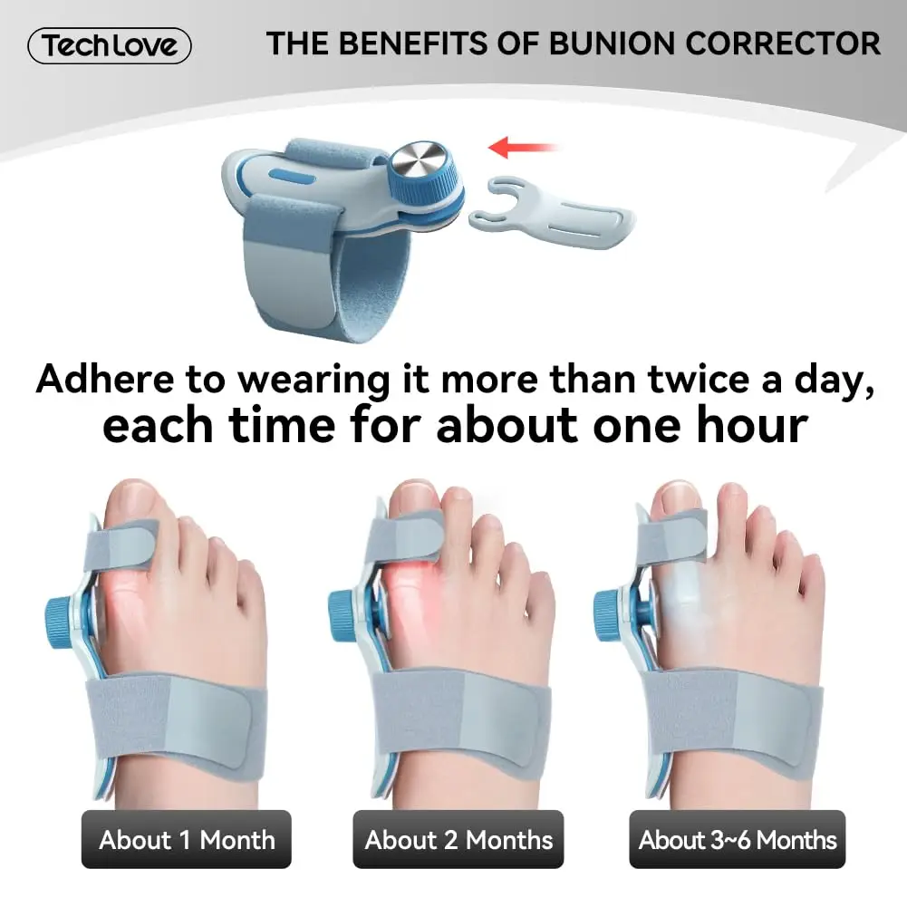 Toe Separators Toe Corrector Finger Splint Bunion Corrector For Women And Men Orthopedic Bunion Toe Straightener Adjustable Splint With Toe Separator
