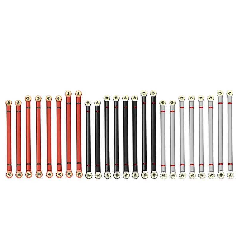 

8Pcs Wheelbase Link Rod Aluminum Alloy Link Rod 313Mm for 1/10 Rc Car Crawler Axial Scx10