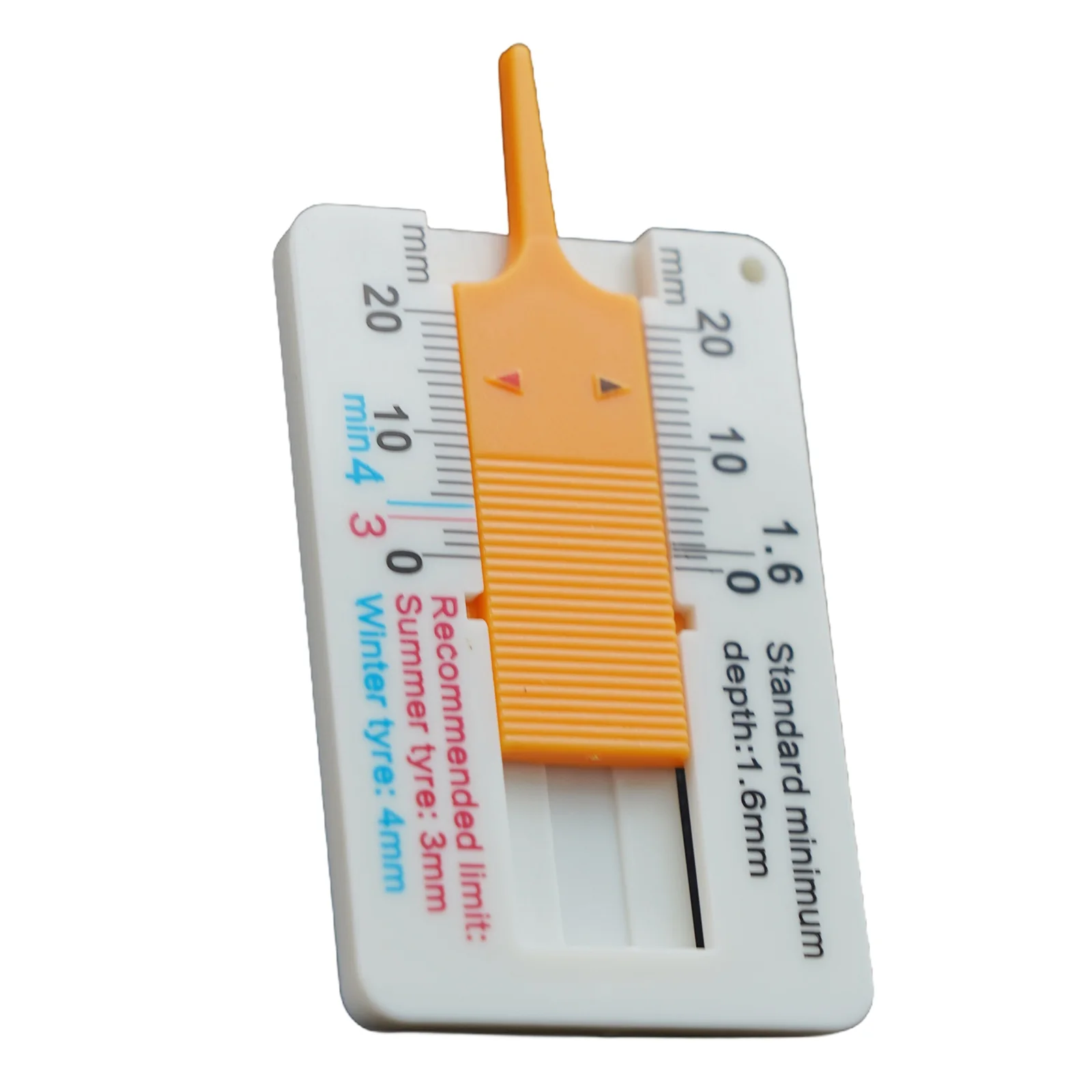 Reifenprofiltiefenmesser 0-20mm Auto Rad Profiltiefenmesser Tiefenindikator Lineal Kunststoff Messwerkzeug – Detail 8