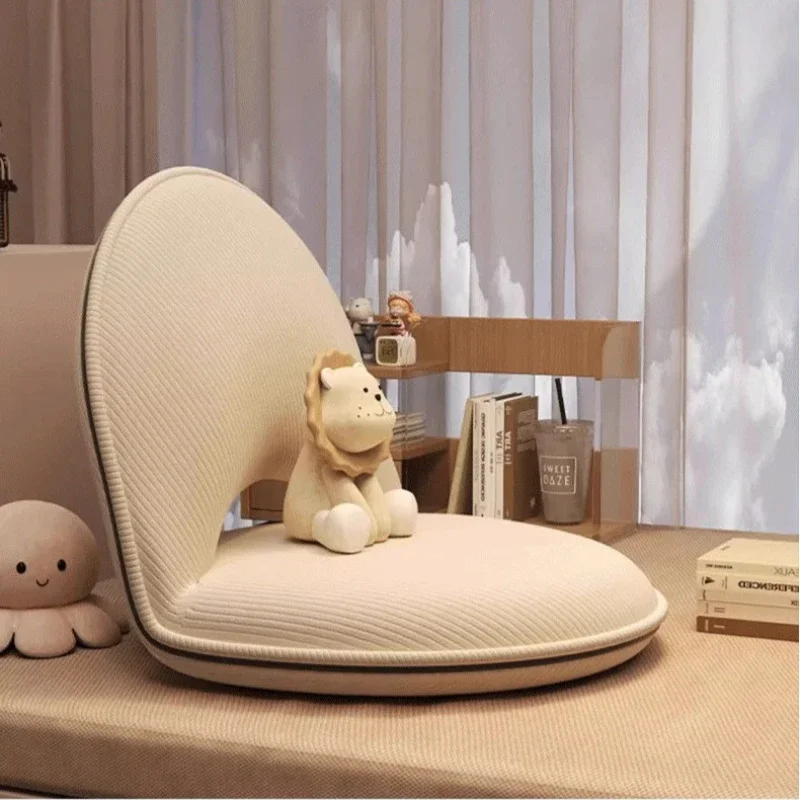 Lazy sofa, foldable backrest chair, home bedroom leisure chair, living room study tatami, balcony bay window mat, single sofa