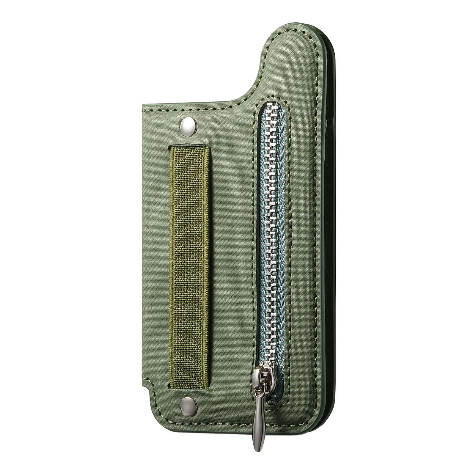 Flip Card Bag Phone Case with Card Holder and Wrist Strap - Portable Zipper Wallet with Multi-Card Capacity and Desktop Stand Support