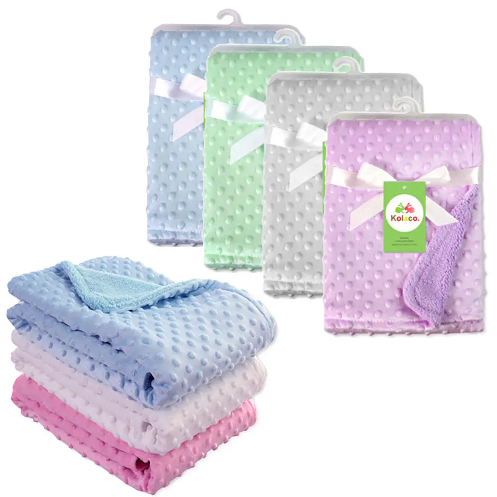 Baby Blanket 102*76cm Soft Fleece Grosso Algodão Poliéster Banho Toalha
