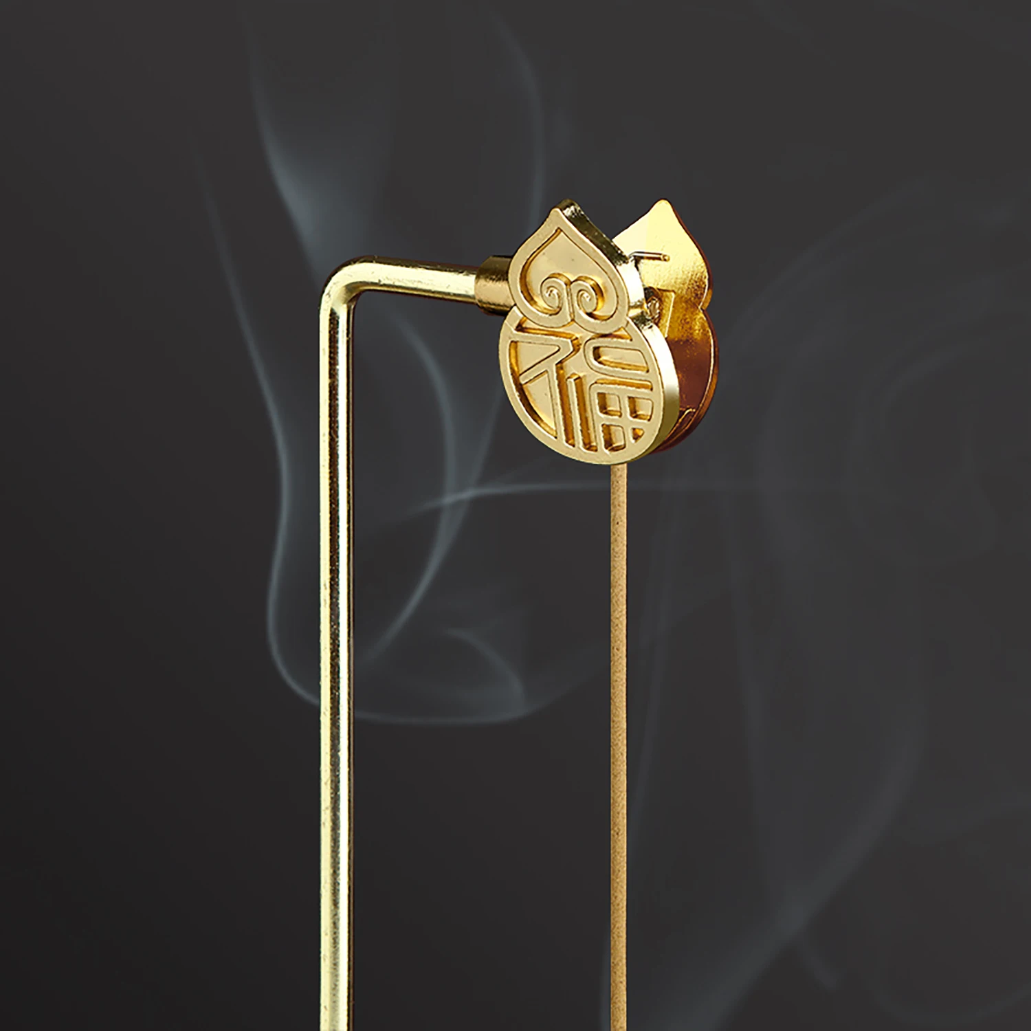 Räucherstäbchenhalter Mit Glas-Aschefänger – Abnehmbar, Staubgeschützt, 18 Cm Hoch