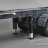 LESU 1/14 Tamiya Hydraulic Lifting Three-Axle U-Bucket Metal Semi-Trailer Dump Trailer 4