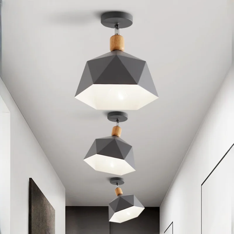 

PHYVAL Nordic Ceiling Lights Modern LED Ceiling Lamp Wooden Indoor Lamps Bedroom Kitchen Living Room Decor Lighting Luminaires