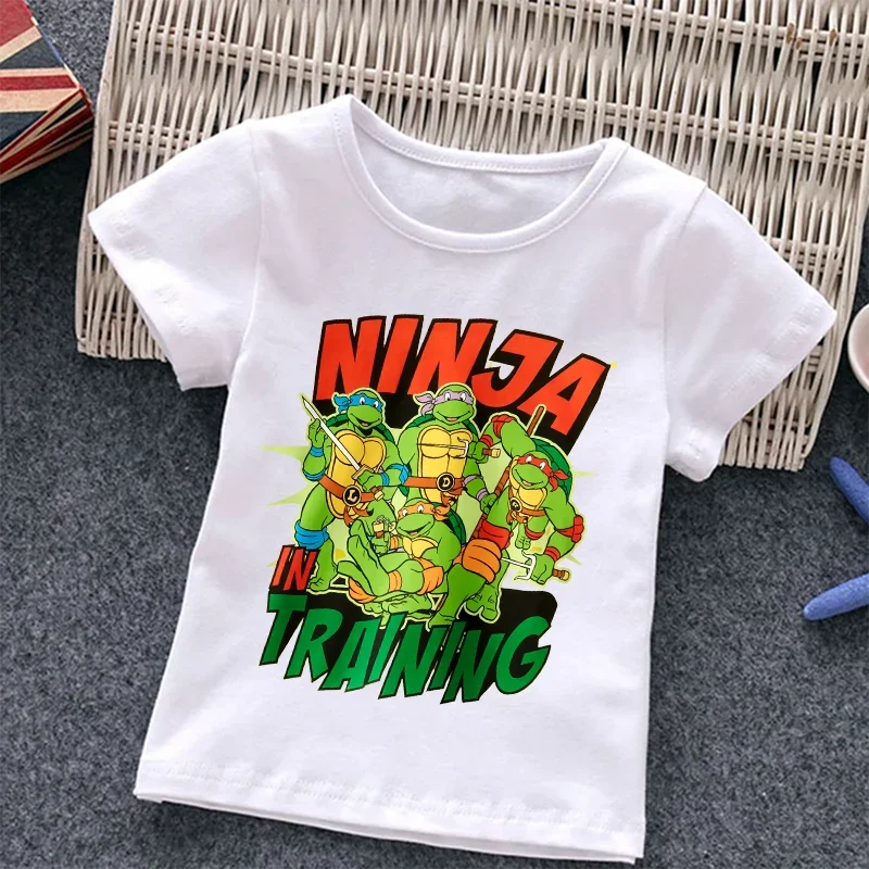 Футболка с черепашками-ниндзя для мальчиков и девочек