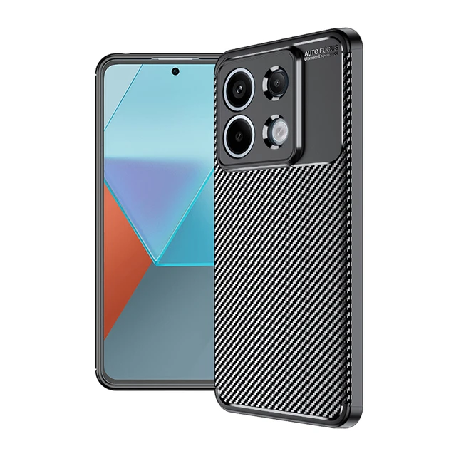 For Xiaomi Poco X6 Pro Case For Poco X6 Pro Cover Capas Carbon