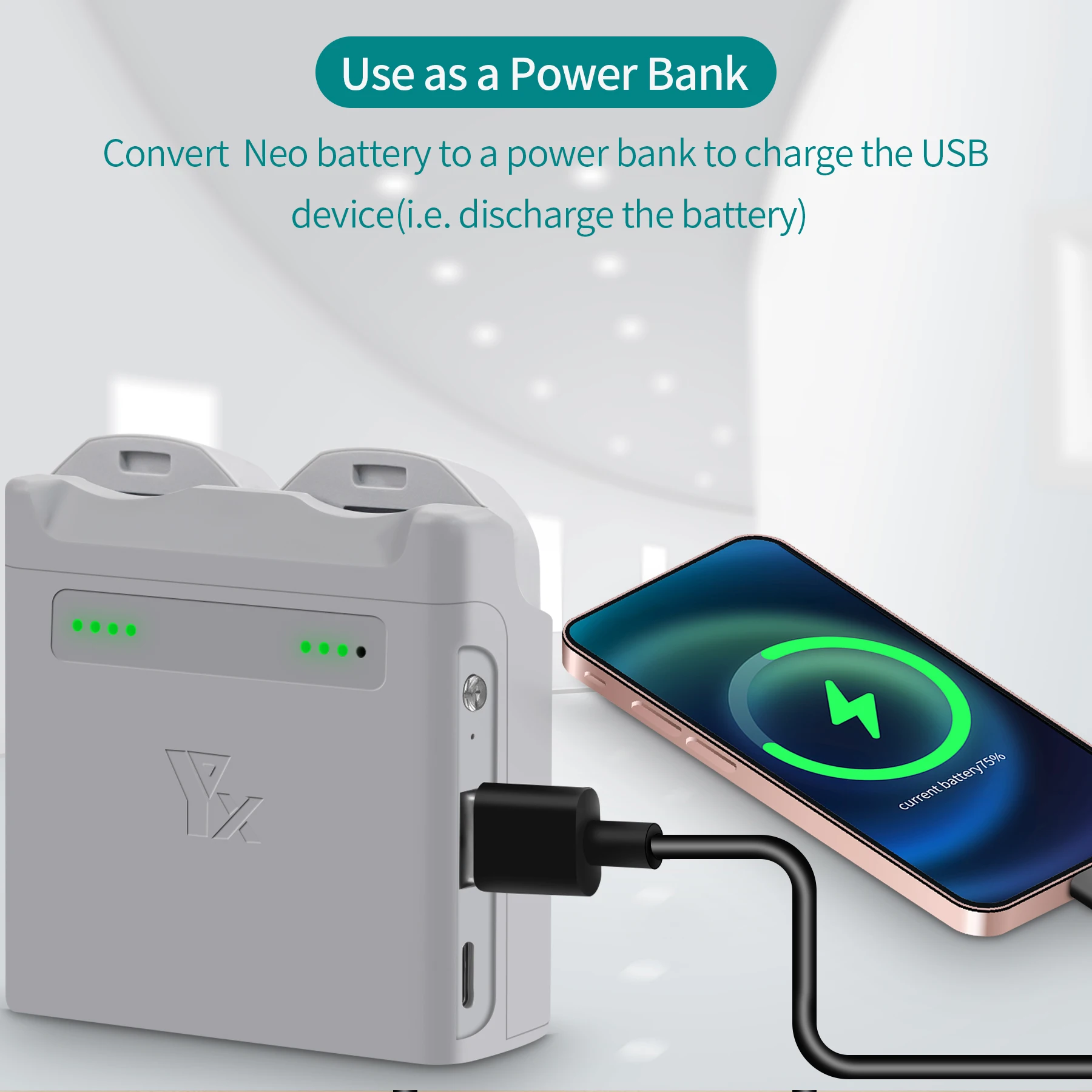 Chargeur Batterie Drone DJI NEO 2/3 Voies Hub LCD